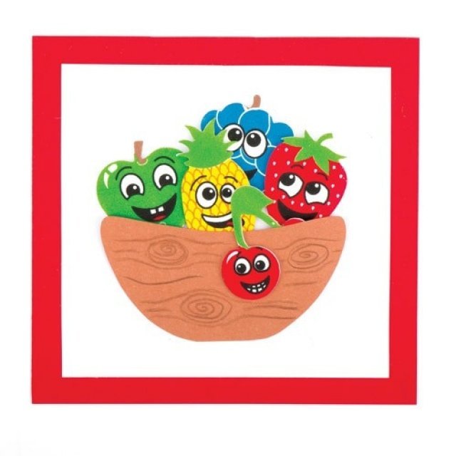 Foam Stickers FRUIT GEZICHTEN 120dlg. / Ontdek ons groot assortiment.